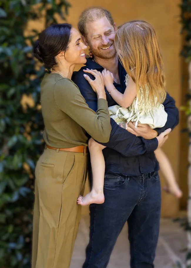 Meghan Markle and Prince Harry with Princess Lilibet