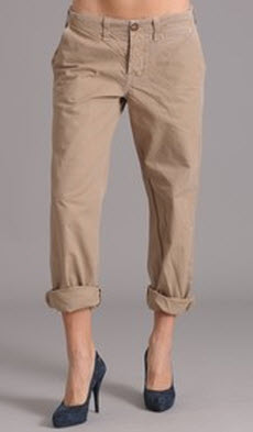 cropped khakis