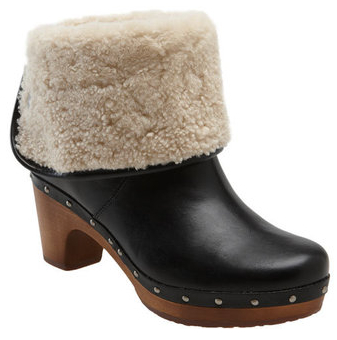 ugg clog boots with fur