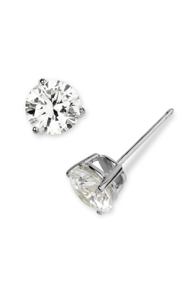 The Perfect Faux Diamond Stud Earrings 