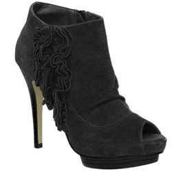 zigi soho zoom ruffled suede bootie